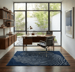 Whorl Indigo Rug