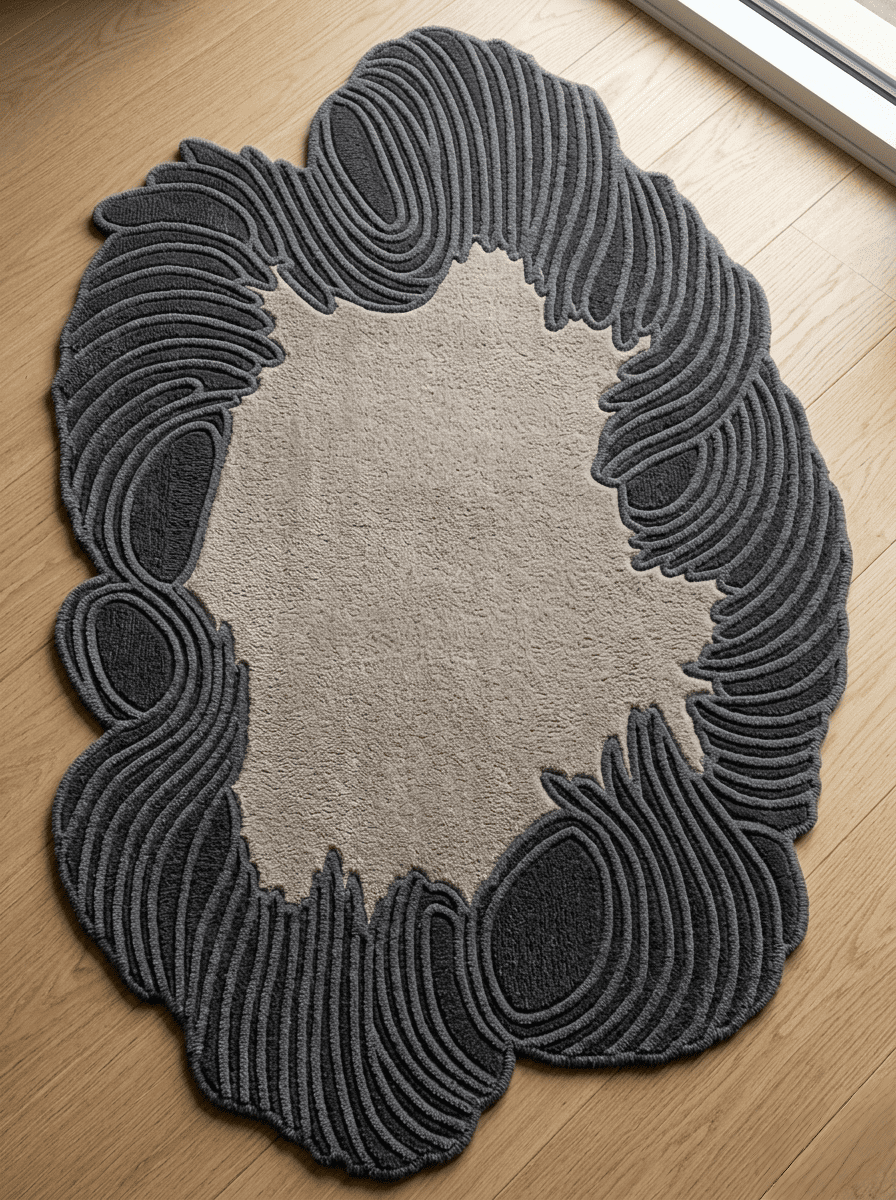 Topographical rug