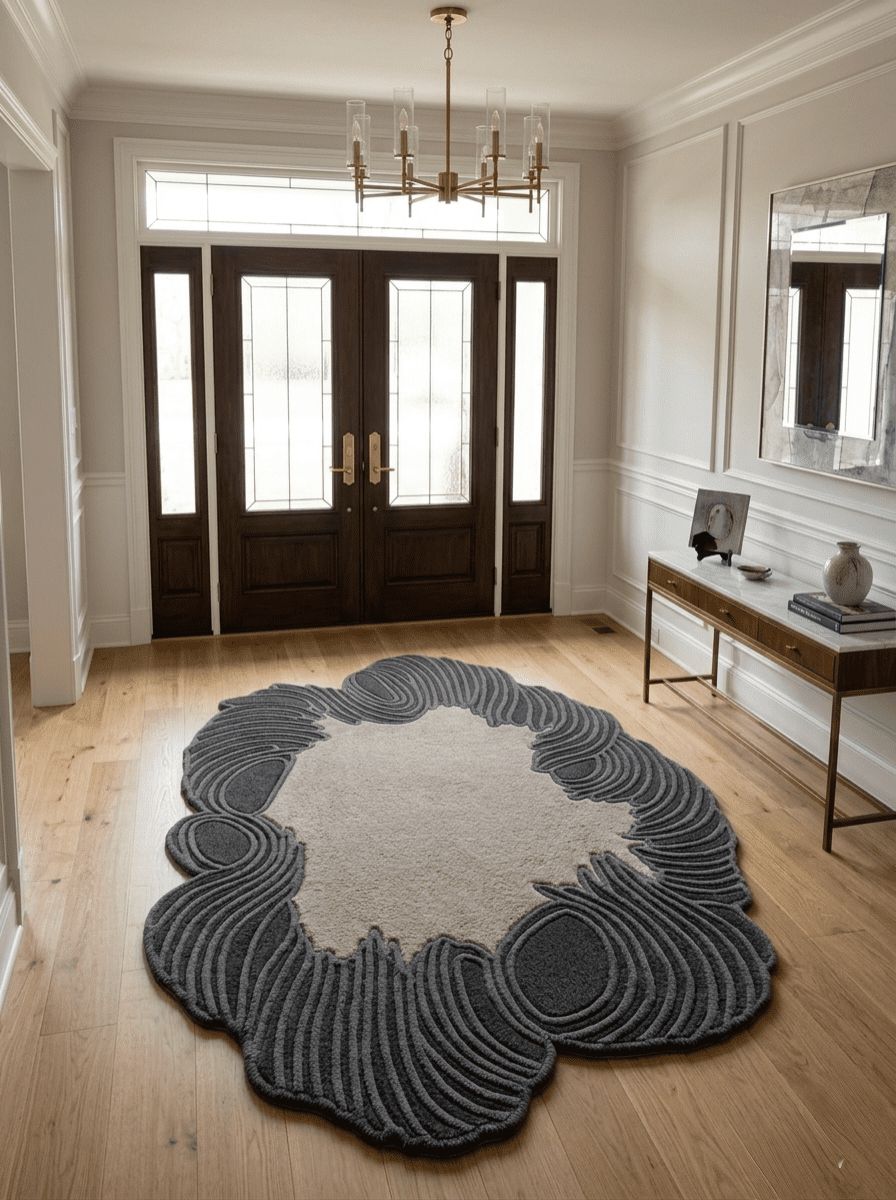 Topographical rug