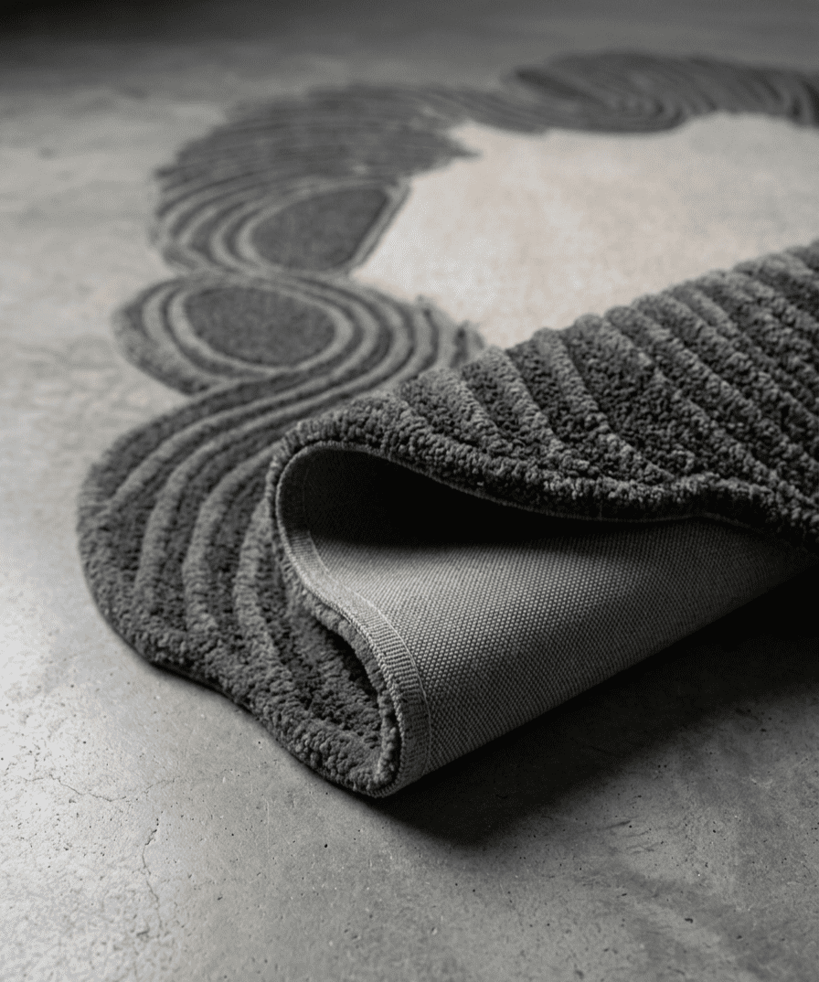 Topographical rug
