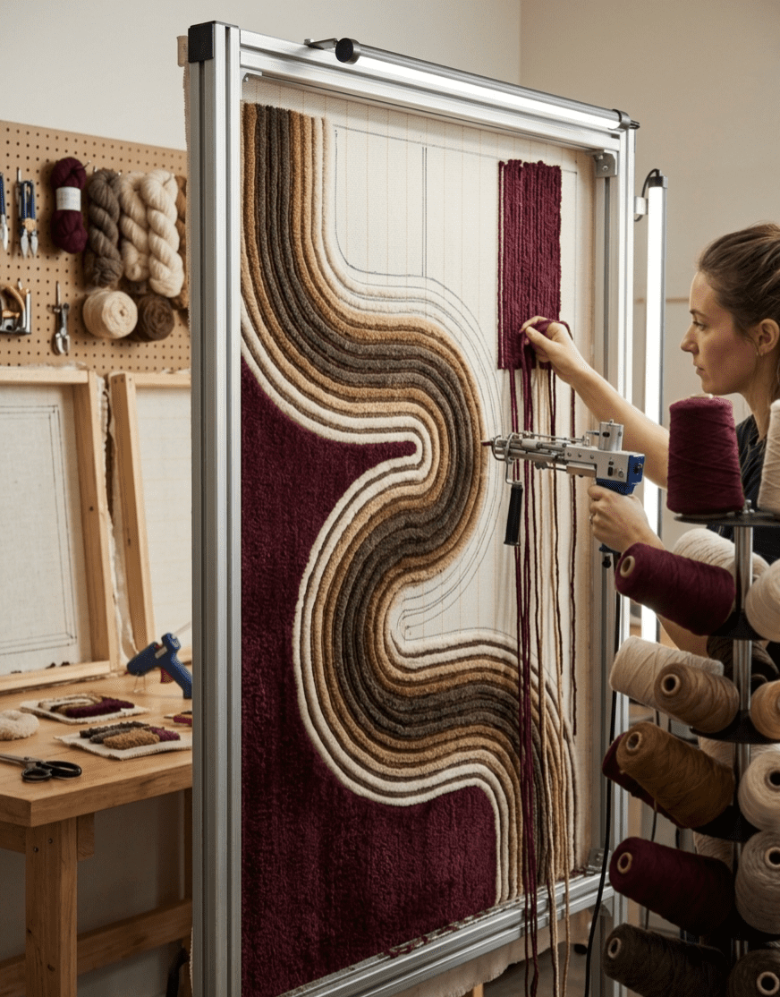 Serpentine Wave Rug