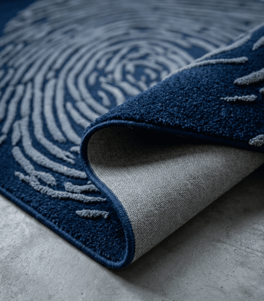 Whorl Indigo Rug