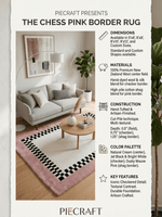 Pink Border Rug