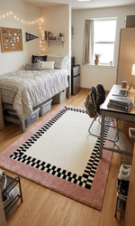 Pink Border Rug