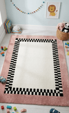Pink Border Rug