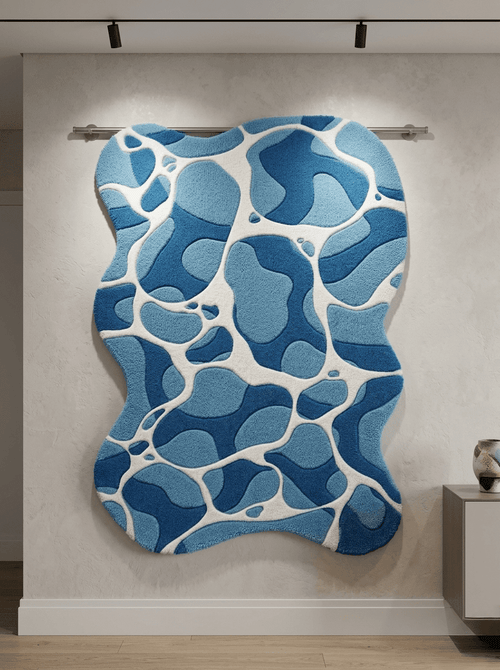 Aqua Caustic Rug