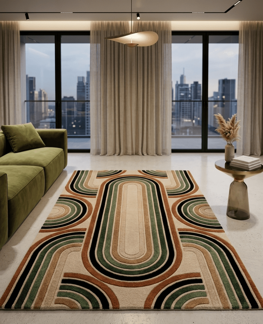 Retro Arc Rug