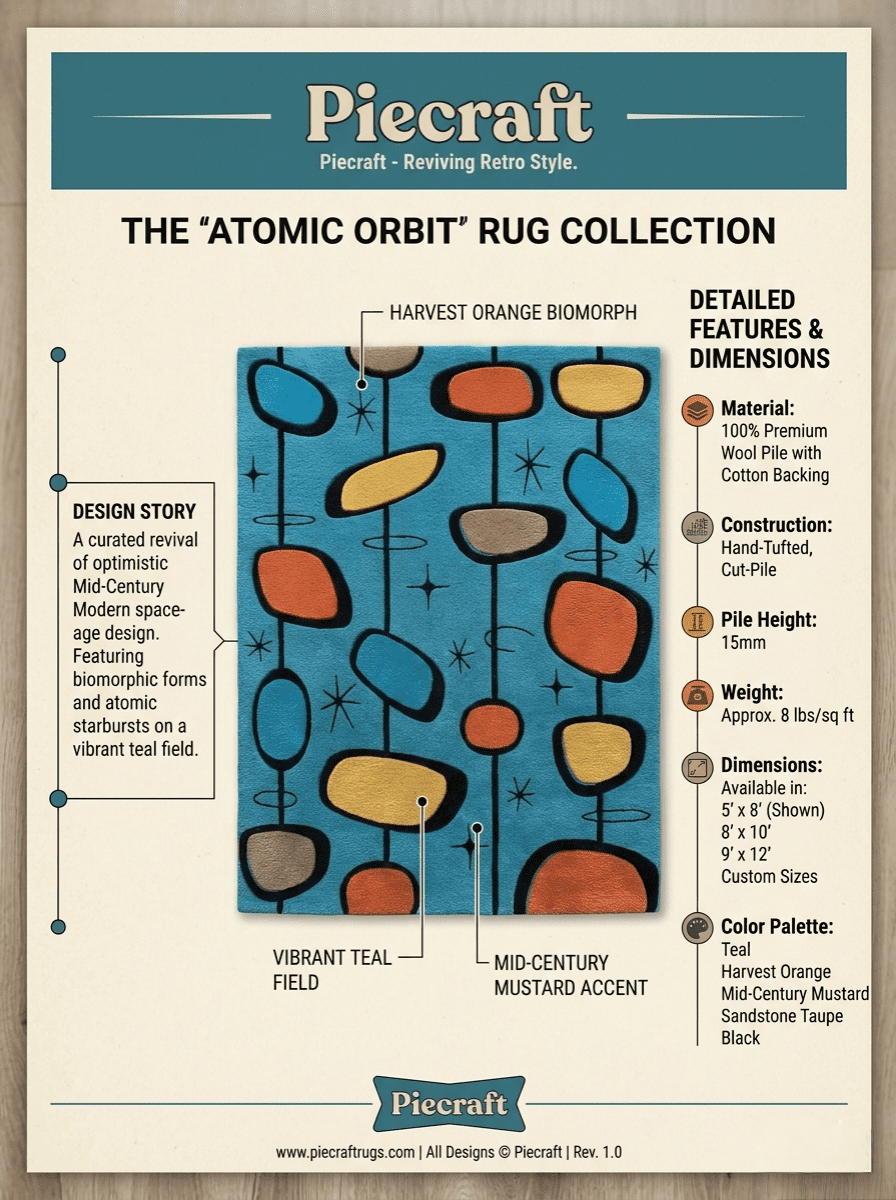 Atomic Orbit Rug