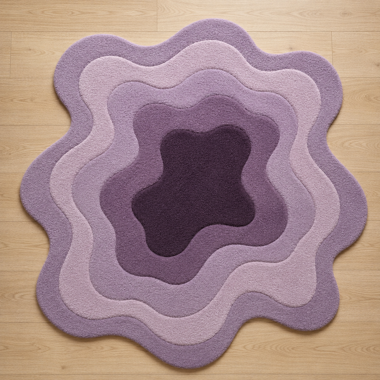 Lilac Flow Rug texture and craftsmanship detail