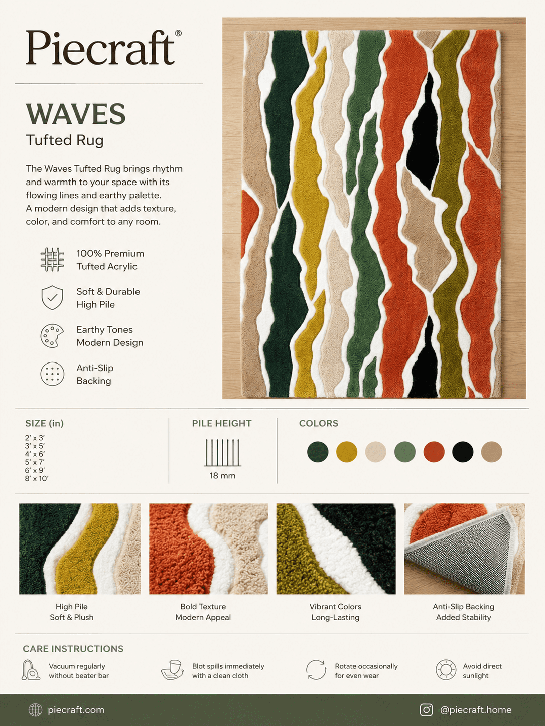 Wave Pattern Rug
