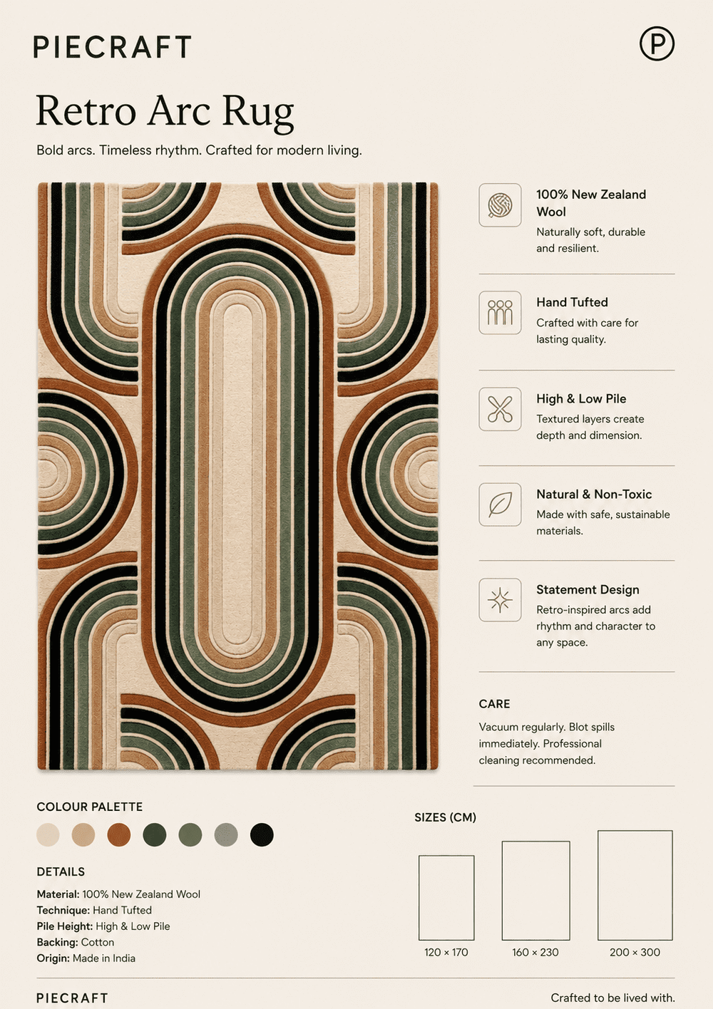 Retro Arc Rug