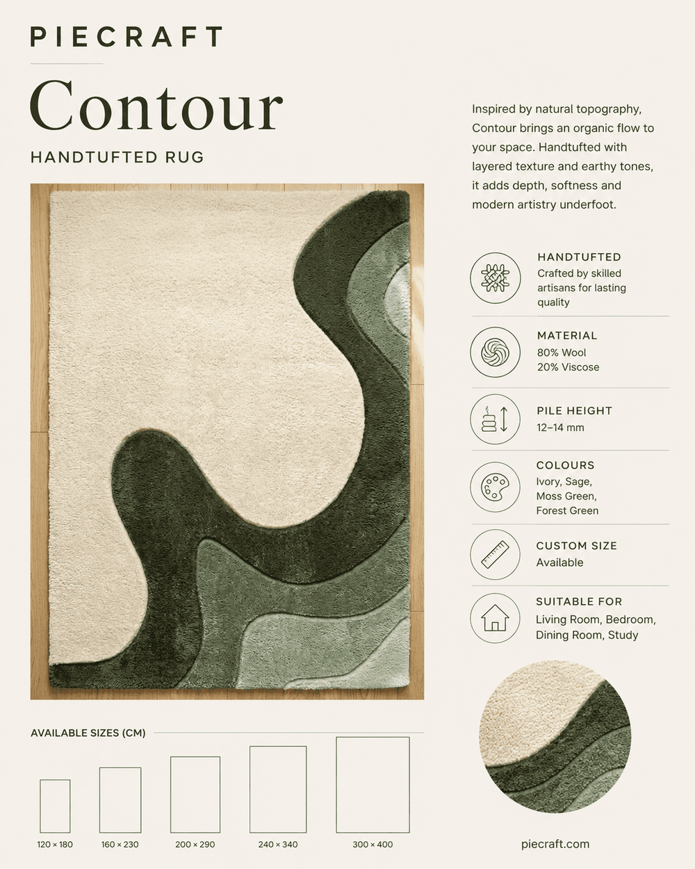 Contour Wave Rug