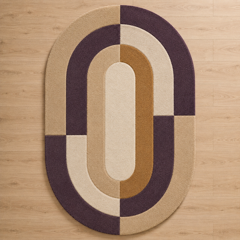Desert Arch Rug hand-tufted wool and bamboo silk rug – view 2