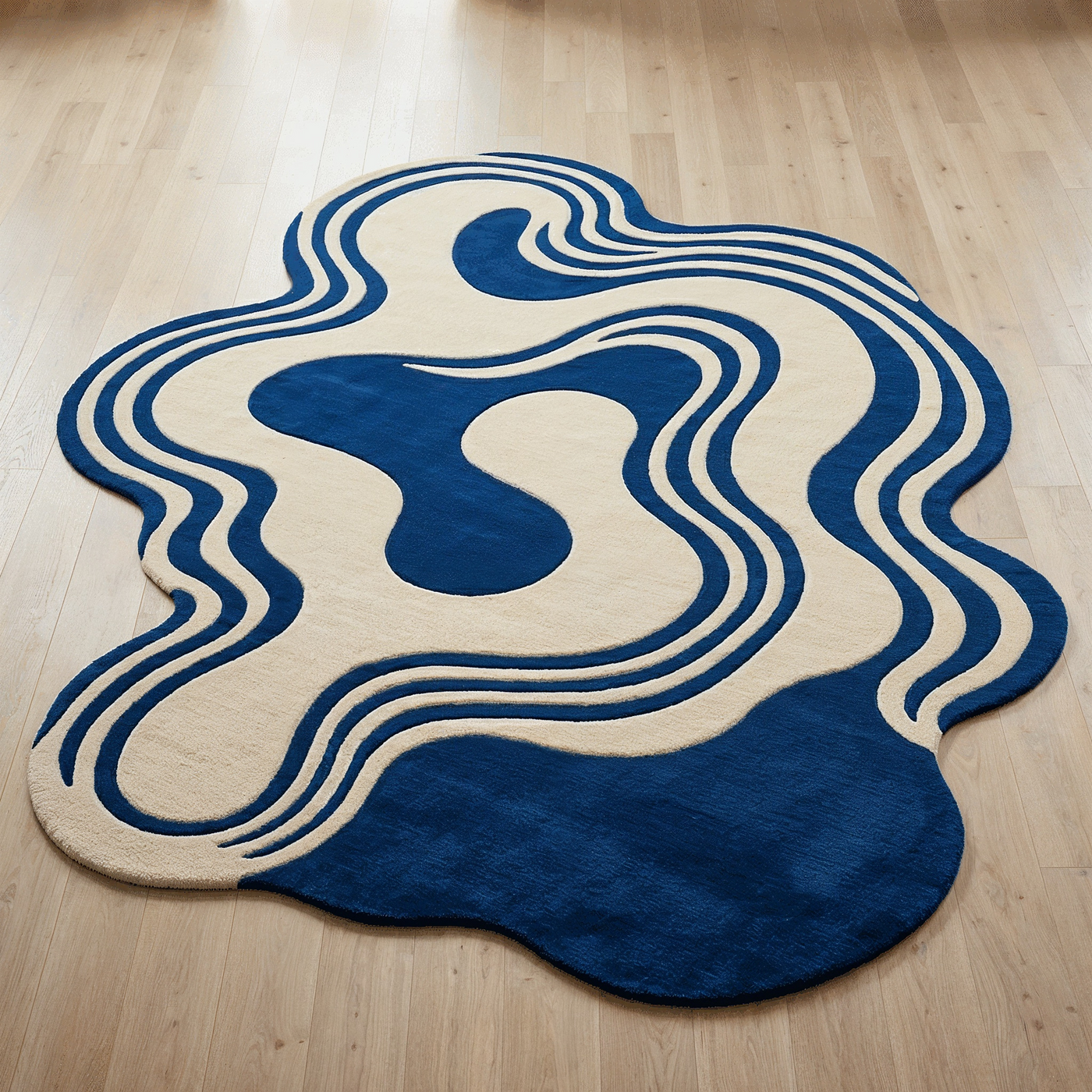 Indigo Rug texture and craftsmanship detail
