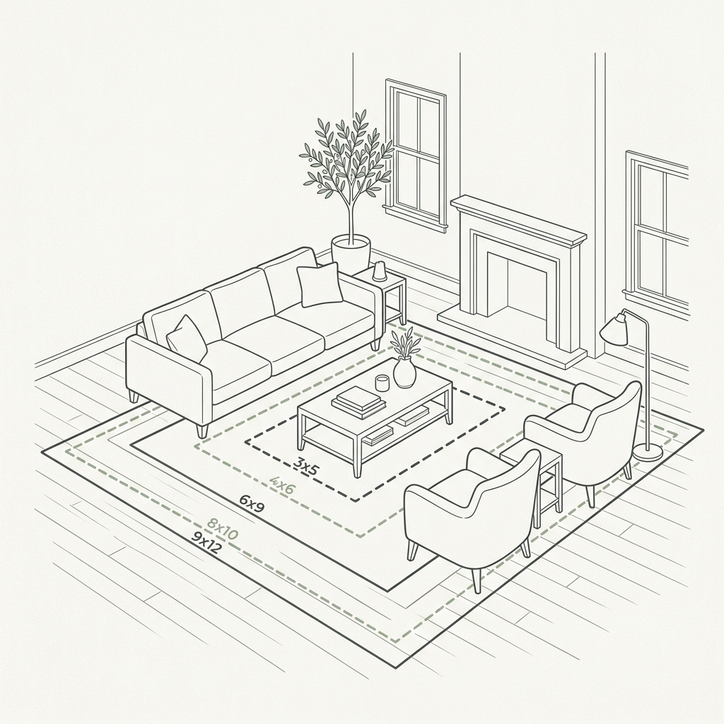 Living Room Rug Size Guide