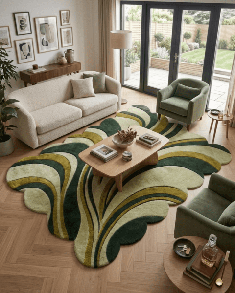 Wave Flow Rug — alternate view