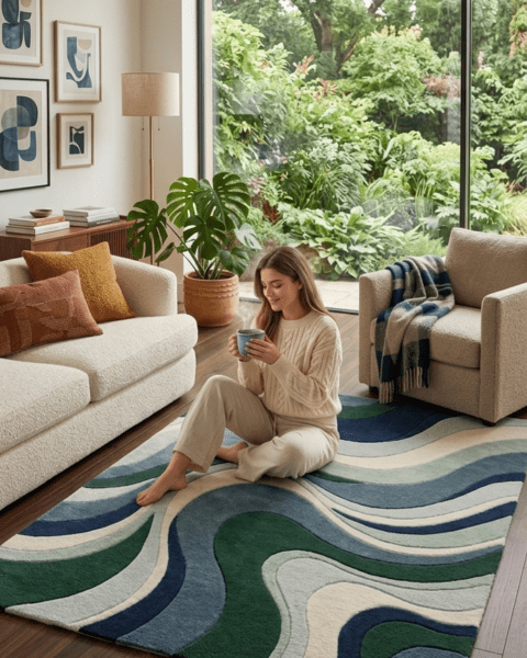 Wave Rug — alternate view