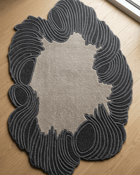 Topographical rug