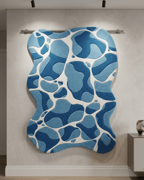 Aqua Caustic Rug