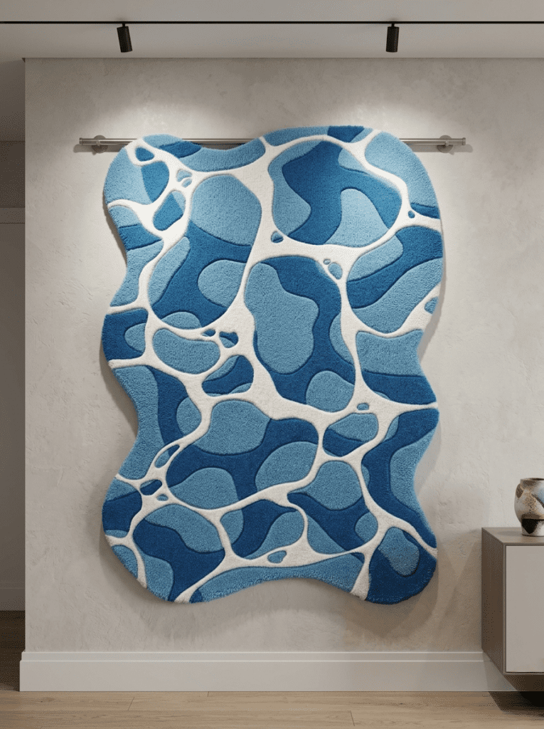Aqua Caustic Rug
