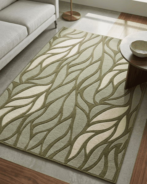 Leaf Wave Rug — alternate view