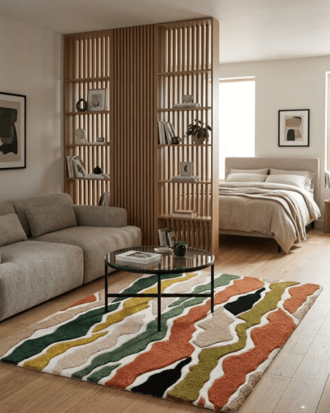 Wave Pattern Rug — alternate view