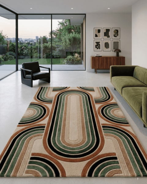 Retro Arc Rug — alternate view