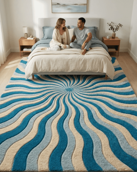 Spiral Vertex Rug — alternate view