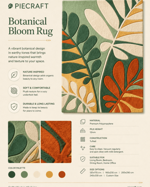 Botanical Rug — alternate view