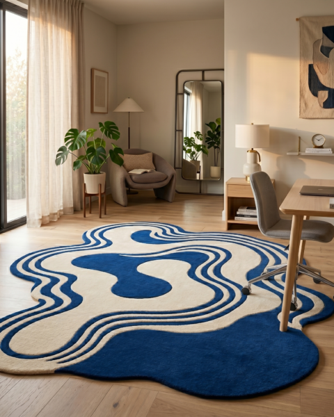 Indigo Rug — alternate view